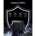 Voltme Revo 100 CCA GaN Tech 3 Ports 100W Wall Charger Black - Image 2