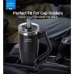 ⁦Brave Temp Guard Vacuum Insulated Travel Mug 1200ml - Black⁩ - الصورة ⁦3⁩