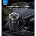 ⁦Brave Temp Guard Vacuum Insulated Travel Mug 950ml - Black⁩ - الصورة ⁦3⁩