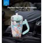 ⁦Brave Temp Guard Vacuum Insulated Travel Mug 1200ml - Green Rose⁩ - الصورة ⁦2⁩