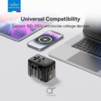 ⁦BRAVE 20W FAST TRAVEL CHARGER GAN 3 PORT + ACADAPTER⁩ - الصورة ⁦3⁩