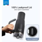 ⁦Brave Temp Guard Vacuum Insulated Travel Mug 1200ml - Black⁩ - الصورة ⁦2⁩