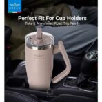 ⁦Brave Temp Guard Vacuum Insulated Travel Mug 1200ml - Dark Coffee⁩ - الصورة ⁦2⁩