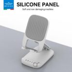 BRAVE 2-in-1 Foldable Adjustable Phone & Tablet Stand for Desk- White - Image 2
