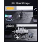 Voltme Revo 100 CCA GaN Tech 3 Ports 100W Wall Charger Black - Image 4