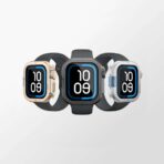 ⁦AmazingThing Apple Case 46mm Titan Pro ArmorFit Premium Metal -Silver⁩ - الصورة ⁦3⁩