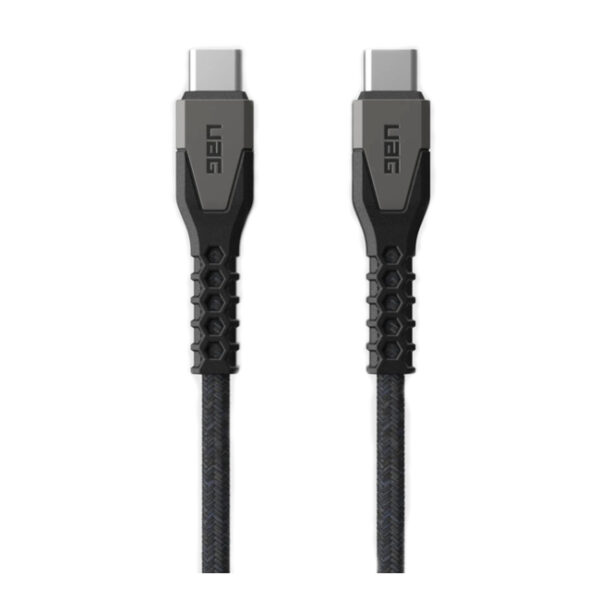 UAG USBC-USBC 1.5m Rugged Kevlar Cable Black/Grey