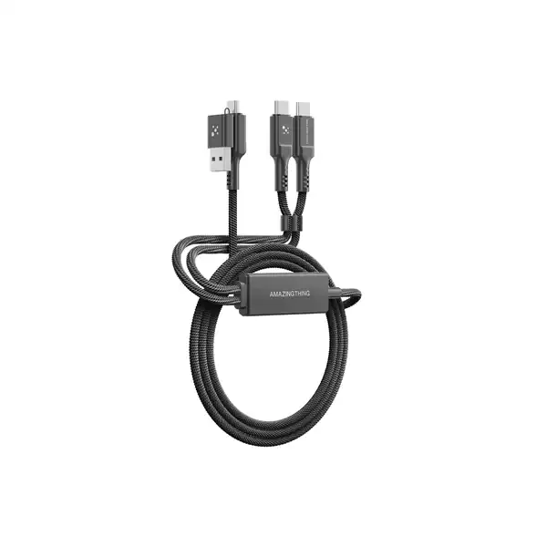 AmazingThing Thunder PRO 4 in 1 5A 140W 1.5M Cable -Black - Image 4