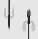 UAG USBC-USBC 1.5m Rugged Kevlar Cable Black/Grey - Image 4