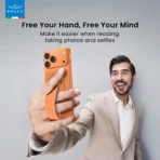 BRAVE MagGrip 3-in-1 Magnetic Phone Grip & Kickstand -Cosmic Orange - Image 3